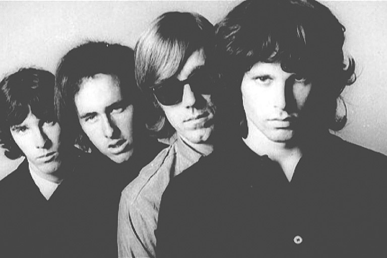 The Doors: (from left) John Densmore, Robbie Krieger, Ray Manzarek and Jim Morrison CREDIT: Photo: AP